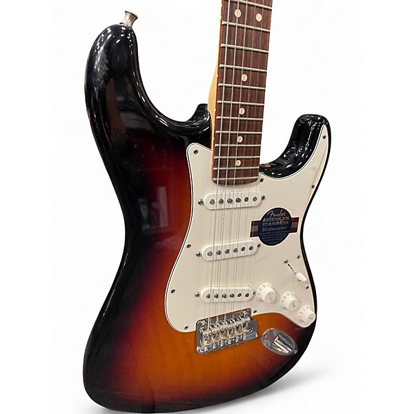 Used Fender American Standard Stratocaster 3 Tone Sunburst Solid Body Electric Guitar