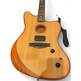 Used 2021 Fender American Acoustasonic jazzmaster Natural Acoustic Electric Guitar