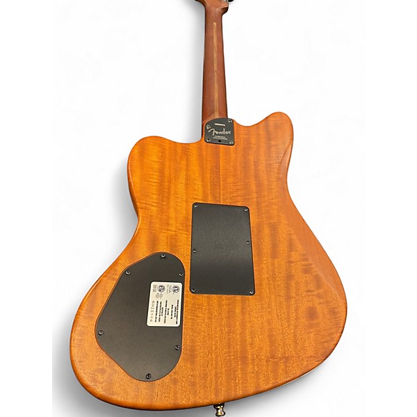 Used 2021 Fender American Acoustasonic jazzmaster Natural Acoustic Electric Guitar