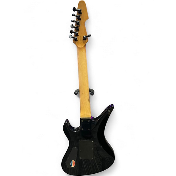 Used Schecter Guitar Research DIAMOND A 7+ Black Solid Body Electric Guitar
