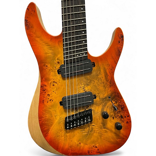 Used Schecter Guitar Research Reaper 7 Inferno Solid Body Electric Guitar