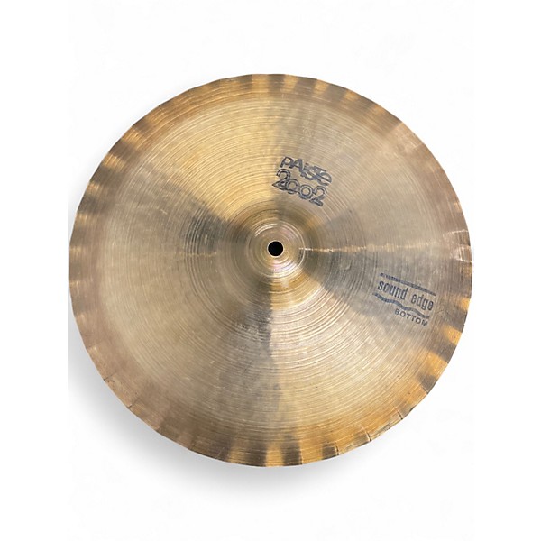 Used 1978 Paiste 14in 2002 Sound Edge Hi Hat Pair Cymbal
