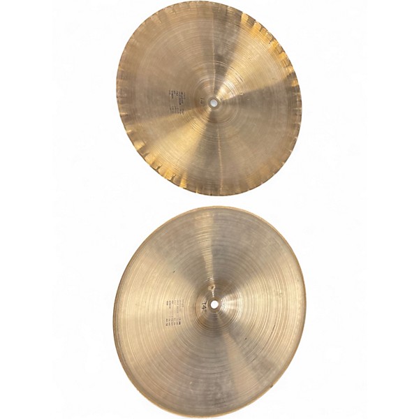 Used 1978 Paiste 14in 2002 Sound Edge Hi Hat Pair Cymbal