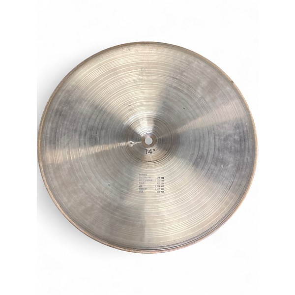 Used 1978 Paiste 14in 2002 Sound Edge Hi Hat Pair Cymbal