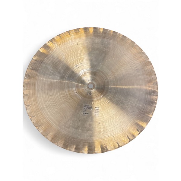 Used 1978 Paiste 14in 2002 Sound Edge Hi Hat Pair Cymbal