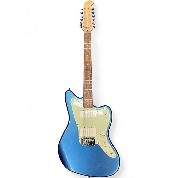 Used Squier Paranormal Jazzmaster XII Pelham Blue Solid Body Electric Guitar