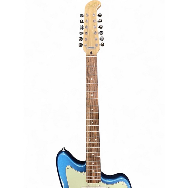 Used Squier Paranormal Jazzmaster XII Pelham Blue Solid Body Electric Guitar