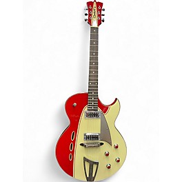 Used Backlund Rockerbox II Red Cream Hollow Body Electric Guitar