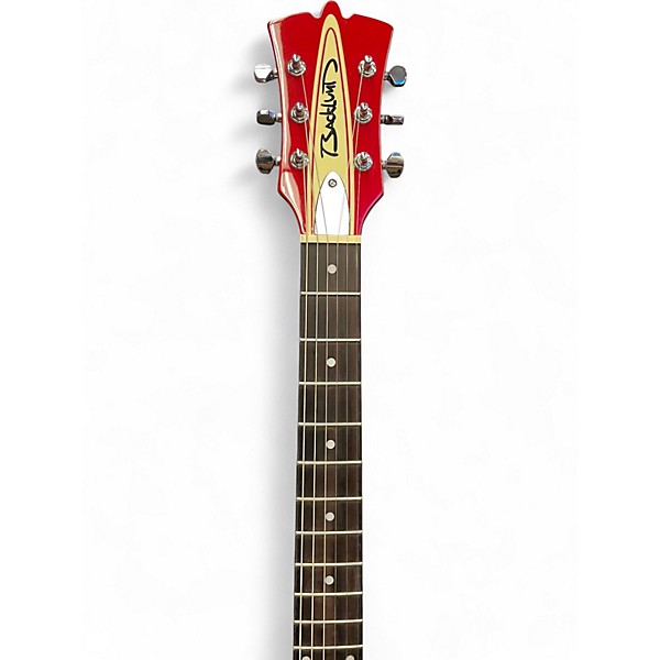 Used Backlund Rockerbox II Red Cream Hollow Body Electric Guitar