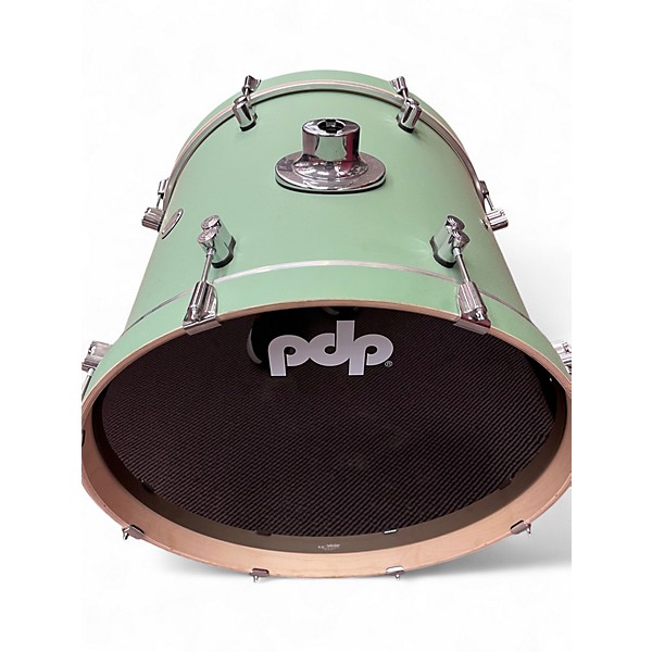 Used PDP by DW 7 Piece Concept Series Seafoam Green Drum Kit