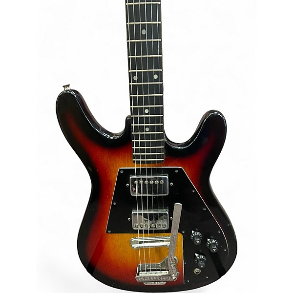 Used Teisco Apollo 2 Tone Sunburst Solid Body Electric Guitar