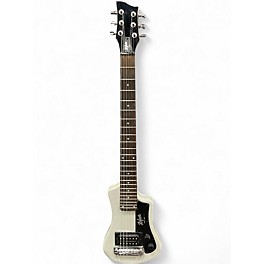 Used Hofner Contemporary Series Shorty Silver Sparkle Electric Guitar