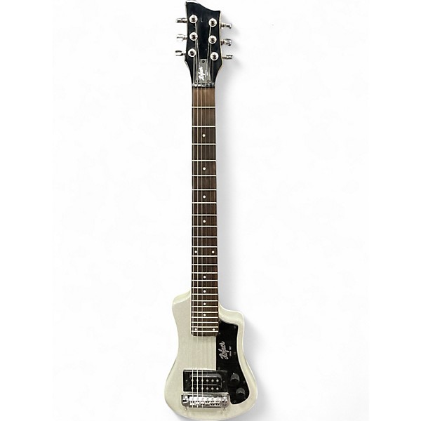 Used Hofner Contemporary Series Shorty Silver Sparkle Electric Guitar