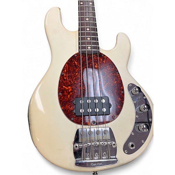 Vintage 1985 Ernie Ball Music Man Stingray 4 String WHITE Electric Bass Guitar