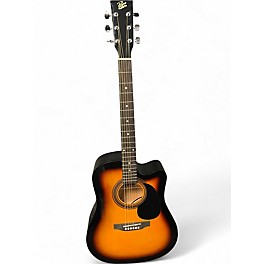 Used Rogue RA-090 Dreadnought 2 Color Sunburst Acoustic Guitar