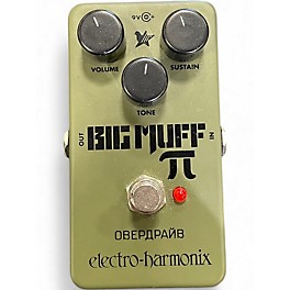 Used Electro-Harmonix Green Russian Big Muff Pi Fuzz Effect Pedal