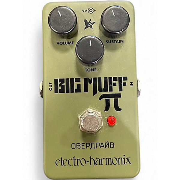 Used Electro-Harmonix Green Russian Big Muff Pi Fuzz Effect Pedal
