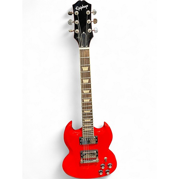 Used Epiphone POWER PLAYER SG Red Solid Body Electric Guitar