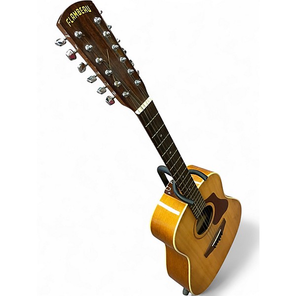 Used Flambeau LFW-1-12 Vintage Natural 12 String Acoustic Guitar