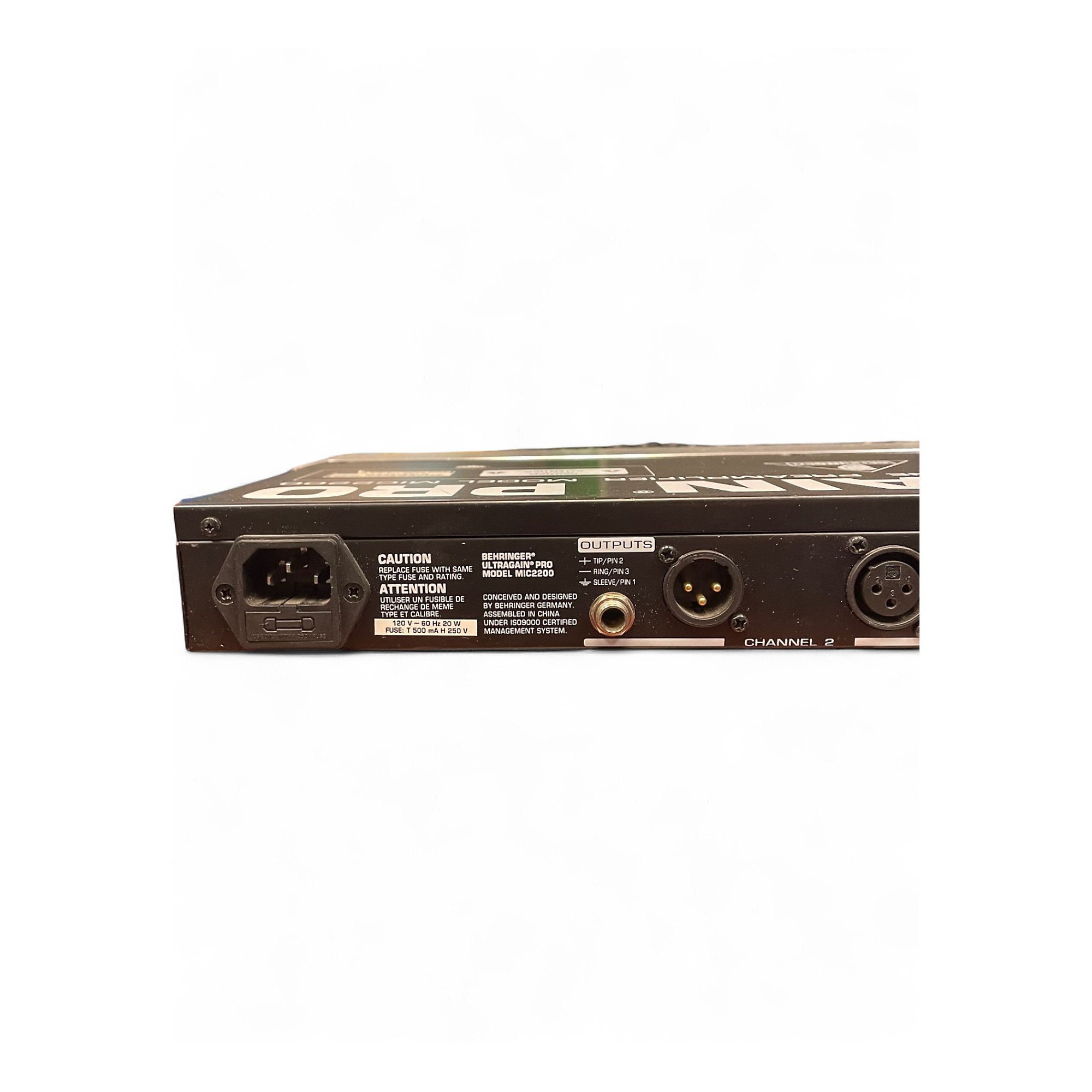 ギター Behringer UltraGain Pro MIC2200 Used Behringer Ultragain Pro MIC2200 Microphone Preamp