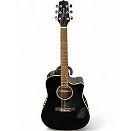 Used Takamine eg531sc Black Acoustic Electric Guitar