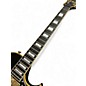 Used Schecter Guitar Research SOLO II-CUSTOM Black and Gold Solid Body Electric Guitar