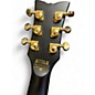 Used Schecter Guitar Research SOLO II-CUSTOM Black and Gold Solid Body Electric Guitar