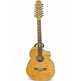 Used Ibanez ew2012ase Natural 12 String Acoustic Electric Guitar