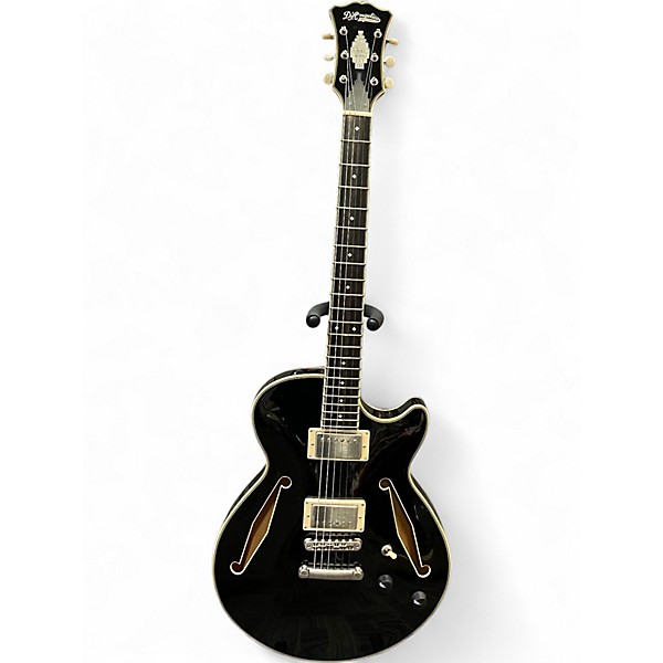 Used D'Angelico EXCEL SS TOUR Black Hollow Body Electric Guitar