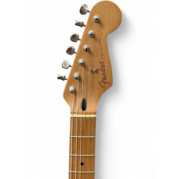 Used Fender 40th anniversary stratocaster Black Solid Body Electric Guitar