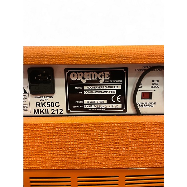 Used Orange Amplifiers Rockerverb 50 MKII 2x12 Tube Guitar Combo Amp