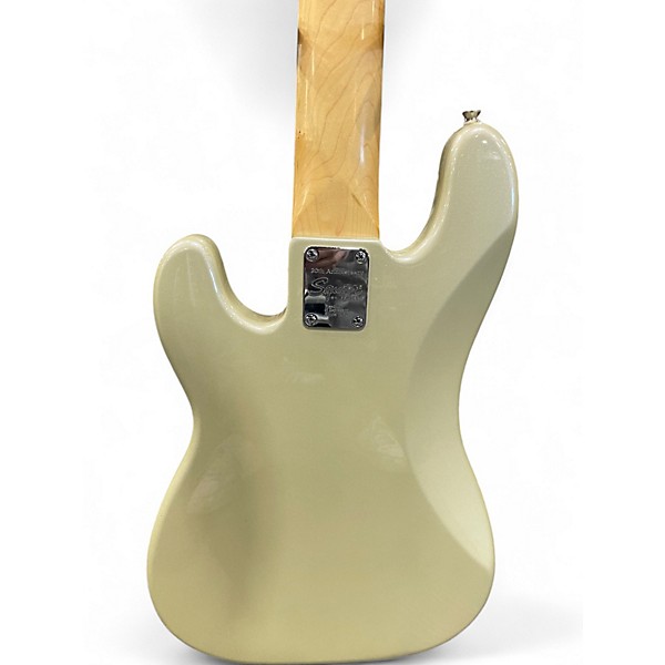 Used Squier Precision Bass 5 String Gold Electric Bass Guitar