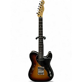 Used Fender Deluxe Thinline Telecaster 3 Color Sunburst Hollow Body Electric Guitar