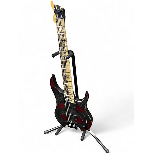 Used Legator G7FX Ghost 7-String Headless BLACK WIDOW Solid Body Electric Guitar