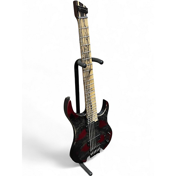 Used Legator G7FX Ghost 7-String Headless BLACK WIDOW Solid Body Electric Guitar