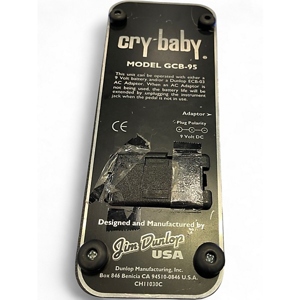 Used Dunlop GCB95 Original Crybaby Wah Effect Pedal | Guitar