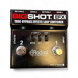 Used Radial Engineering Bigshot True Bypass FX Loop Switcher Pedal
