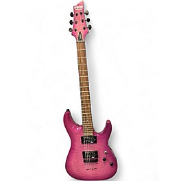 Used Schecter Guitar Research C-6 Elite Magenta Solid Body Electric Guitar