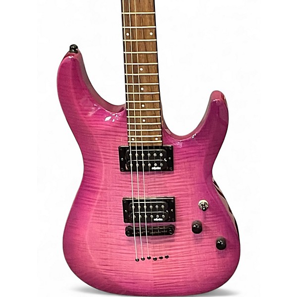 Used Schecter Guitar Research C-6 Elite Magenta Solid Body Electric Guitar