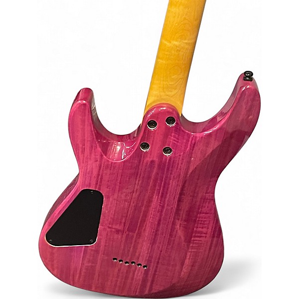 Used Schecter Guitar Research C-6 Elite Magenta Solid Body Electric Guitar