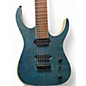 Used Zuwei CUSTOM 7 HH Blue Solid Body Electric Guitar
