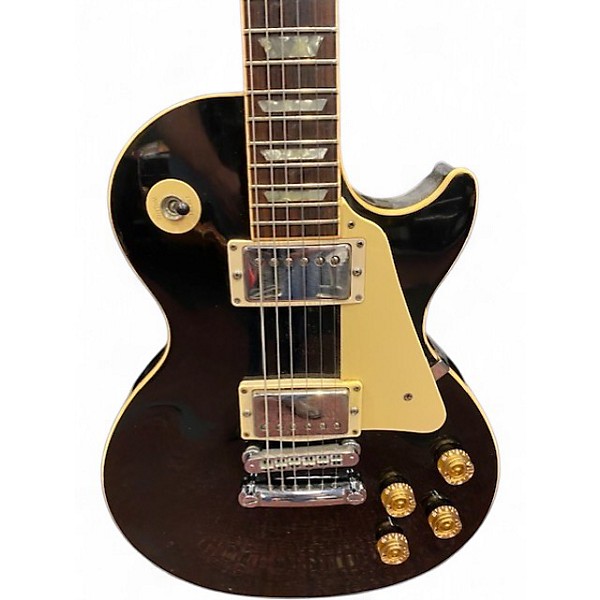 Vintage 1990 Gibson Les Paul Standard Ebony Solid Body Electric Guitar