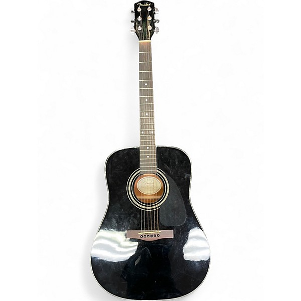 Used Fender DG11E Black Acoustic Electric Guitar Black