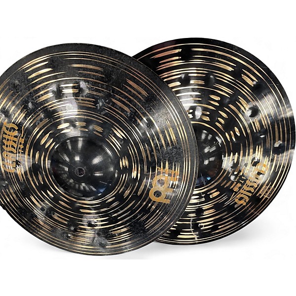 Used MEINL 14in CLASSICS CUSTOM DARK HIHAT PAIR Cymbal