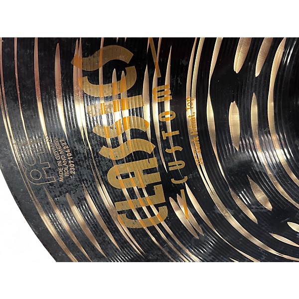 Used MEINL 14in CLASSICS CUSTOM DARK HIHAT PAIR Cymbal
