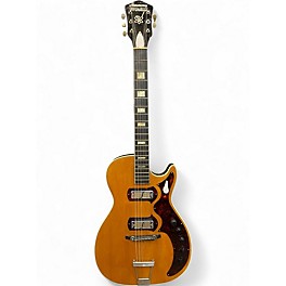 Vintage 1960s Harmony Stratatone Jupiter H49 Honey Blonde Solid Body Electric Guitar