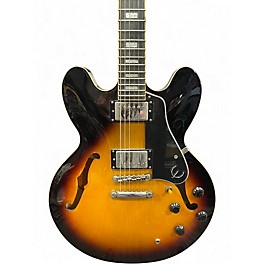 Used Epiphone ES335 Pro Tobacco Burst Hollow Body Electric Guitar