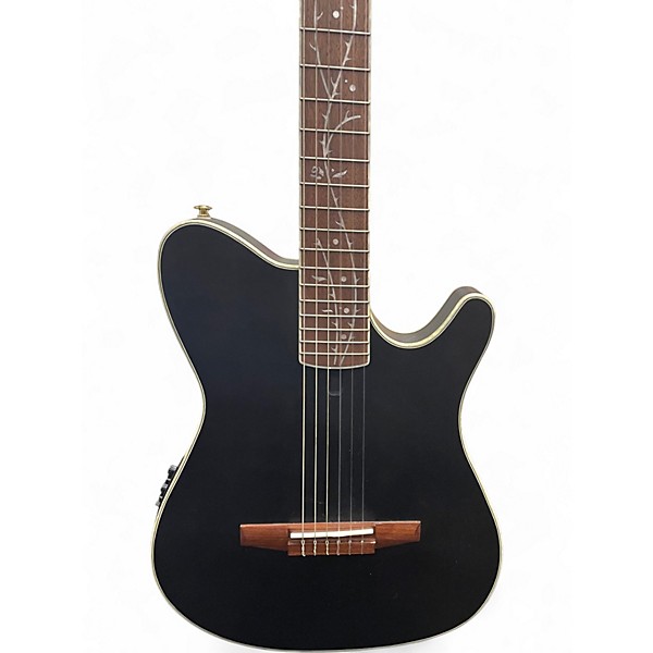 Used Ibanez TOD10N Tim Henson Flat Black Classical Acoustic Electric Guitar