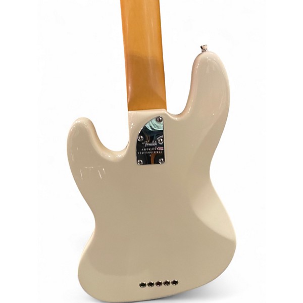 Used Fender AMERICAN PROFESSIONAL II JAZZ BASS V Olympic White Electric Bass Guitar