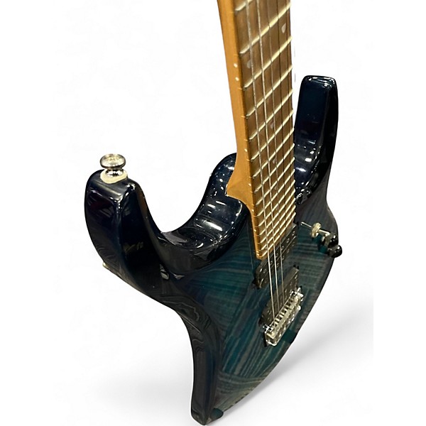 Used Sterling by Music Man jp150 Cerulean Blue Solid Body Electric Guitar